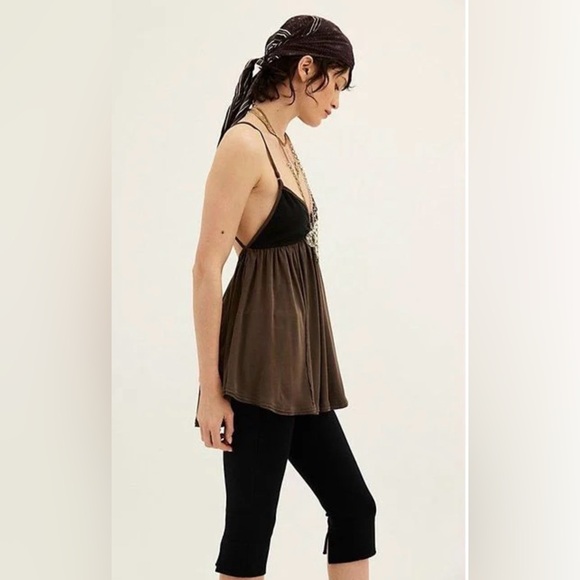 FREE PEOPLE Trixie Tunic in brown size extra small - Picture 5 of 10